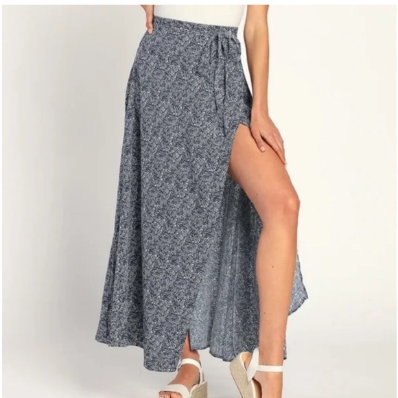 Lulus Dresses & Skirts - Lulu's Blue Maxi Skirt